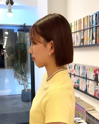 ショート カラー リンダ所属・ベージュ/ボブ /縮毛矯正/スズキのヘアスタイル