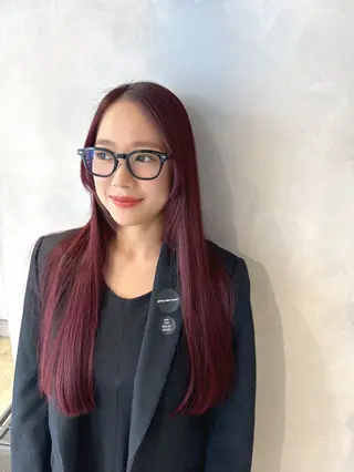 ロング カラー ヘアアレンジ 透明感カラー✨艶髪 制作🌱山根あゆみのヘアスタイル