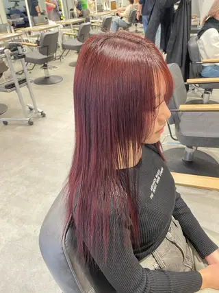 セミロング カラー カラーモデル⚡️ REONのヘアスタイル