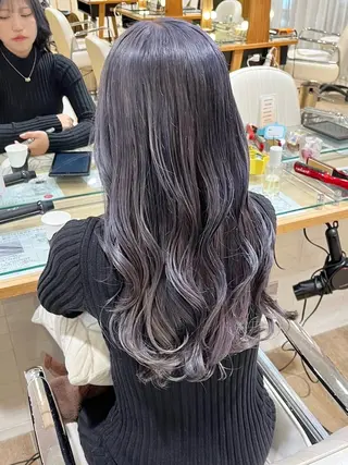 セミロング カラー ヘアアレンジ ハイトーンピンク🍑 ブリーチ🍑RINAのヘアスタイル