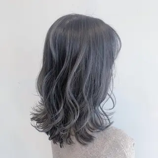 ミディアム カラー なんば髪質改善カラー Ardoreのヘアスタイル