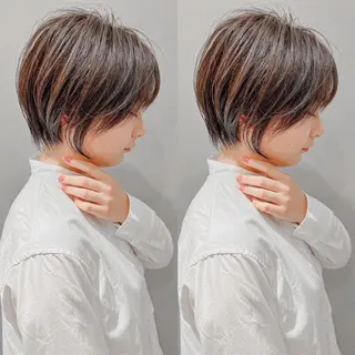 ショート カラー LA KING GINZA TOKYO所属・🧡ショートの達人 🧡SHOのヘアスタイル