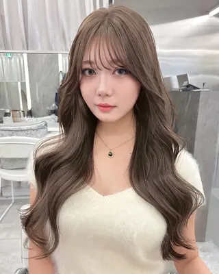 ロング 韓国顔まわり/前髪 /レイヤー/いつきのヘアスタイル