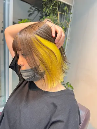 ミディアム カラー 🩶ブリーチ/ レイヤー🩶フミカのヘアスタイル