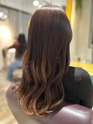 ロング カラー 縮毛矯正／髪質改善 🌟mizukiのヘアスタイル