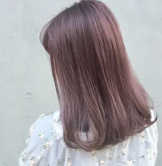 セミロング カラー 【美髪矯正】【スト カール】小野村翔太のヘアスタイル