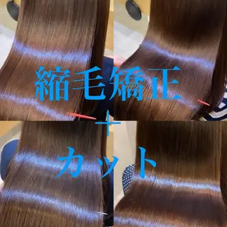 ロング 縮毛矯正☆白髪ぼかし 専門ゆうぞうのヘアスタイル