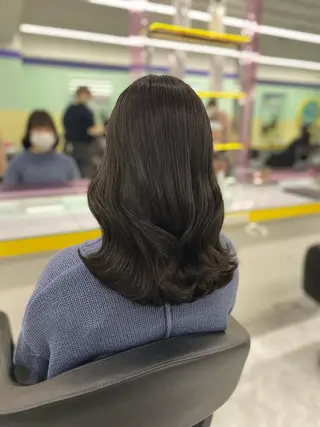 ミディアム カラー パーマ ヘアアレンジ メンズ キッズ ネイル マツエク・マツパ アイブロウ Lumo所属・💖横浜ブリーチなし 💖MIHOのヘアスタイル