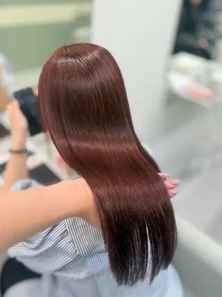 カラー YUZUKI艶カラー /似合わせ小顔カットのヘアスタイル