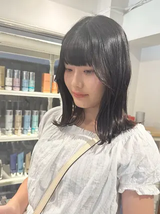 ミディアム CreBiA名駅 副店長 Fukuのヘアスタイル
