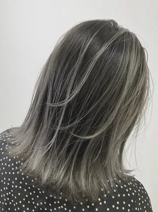 ミディアム marshu  梅田店所属・髪質改善 透明感×韓国風のヘアスタイル