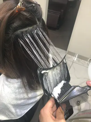 セミロング カラー 完全美髪特化 髪質改善/島　悠輔のヘアスタイル