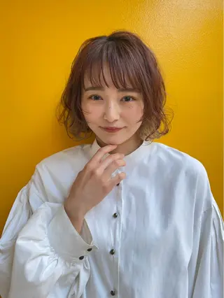 ミディアム カラー ヘアアレンジ CiNEMA daikanyama所属・透明感カラー🫧 今泉健太のヘアスタイル