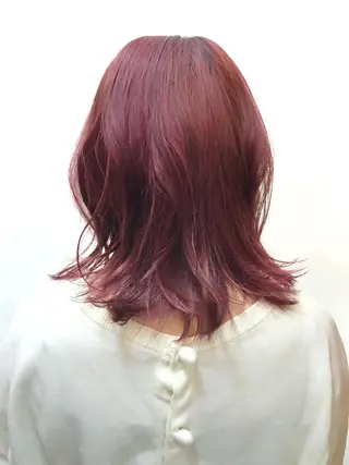 ミディアム カラー デザインヘア 小林裕史のヘアスタイル