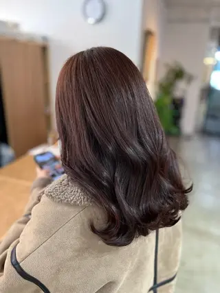 セミロング カラー 仙台/髪質改善/艶髪 🫧シズクのヘアスタイル