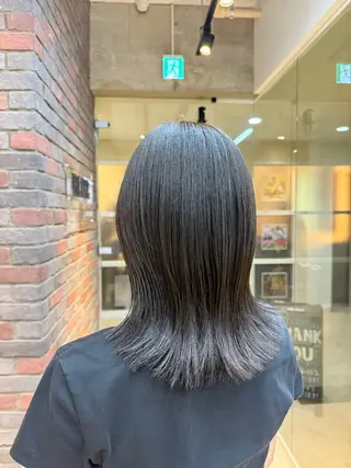 ミディアム 吉川 慶斗のヘアスタイル