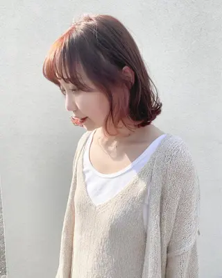 ショート カラー ヘアアレンジ ume所属・ひなの .のその他イメージ