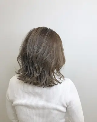 ミディアム レイヤー×縮毛矯正 深見 拓のヘアスタイル