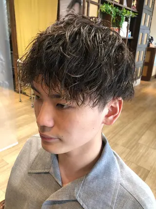 ショート パーマ メンズ メンズパーマ/ スパイキー/神田正紀のヘアスタイル