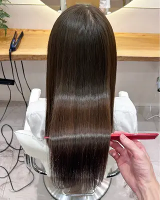 ロング ボブ/レイヤーボブ/ 髪質改善/梶川 夏季のヘアスタイル