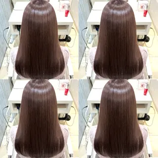 セミロング 【髪質改善カラー】 あむ·. ⟡ 🖤のヘアスタイル