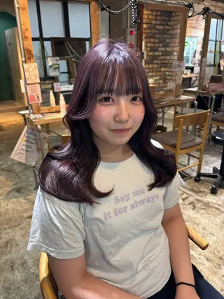 ミディアム Friista color所属・moe🎀 梅田美容室のヘアスタイル