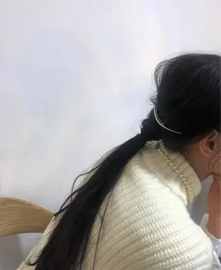 ロング カラー ヘアアレンジ 透明感カラー、 アレンジ/miyuのヘアスタイル