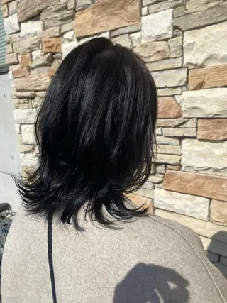 ミディアム スパイキーショート パーマ　具志堅　太志のヘアスタイル