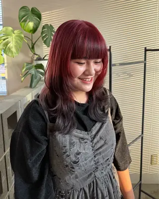 ロング カラー 北村 寧々果のヘアスタイル