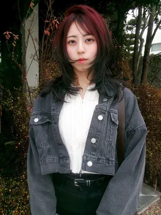 セミロング カラー 早川 豪のヘアスタイル