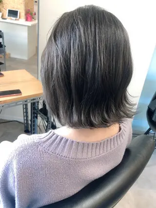 ミディアム カラー OFF YUYAのヘアスタイル