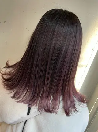 セミロング カラー amie上尾【アミ】 RINAのヘアスタイル