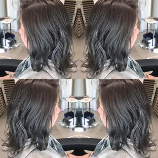 ミディアム カラー 大久保 隆蔵のヘアスタイル