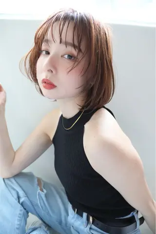 ミディアム KURUMI / カットモデル募集のヘアスタイル