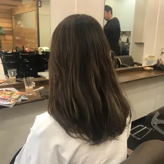 セミロング カラー 【お悩み解決】 松尾一気のヘアスタイル