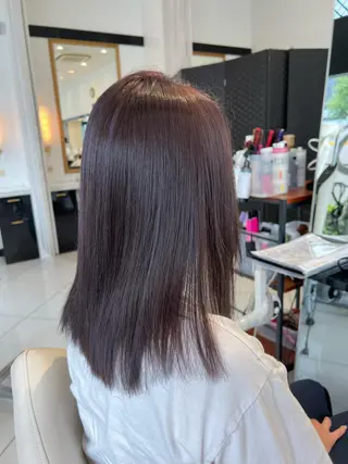 ミディアム カラー 【似合わせカラー】 西口嶺河のヘアスタイル