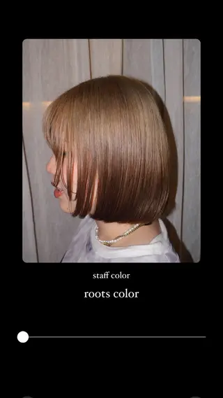 ショート replay所属・藤原 百花のヘアスタイル