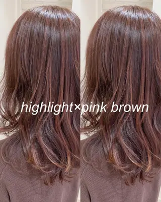 ミディアム カラー 横浜🍒カット エクステ／RIEのヘアスタイル