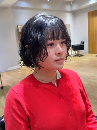 ショート パーマ 大橋 芽衣のヘアスタイル