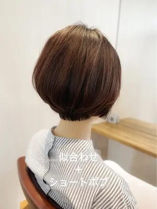 ショート カラー 🌷ナチュラル/ 似合わせ🌷長岡のヘアスタイル