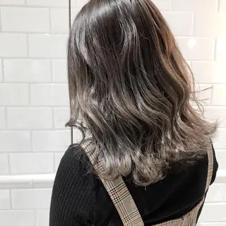 セミロング カラー ボブ/ハイトーン 立川loose 下田のヘアスタイル