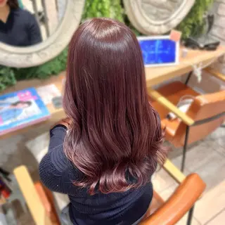 ロング カラー 横浜/美髪矯正 艶カラー/さくらのヘアスタイル