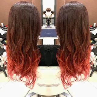 セミロング カラー ヘアアレンジ Merci メルシー 福岡、今泉のヘアスタイル