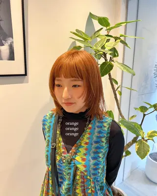 ミディアム パーマ/名古屋パーマ / コデラ ナナホのヘアスタイル