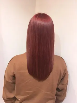 ミディアム カラー giinii所属・横浜縮毛矯正 ☆渋谷良太のヘアスタイル