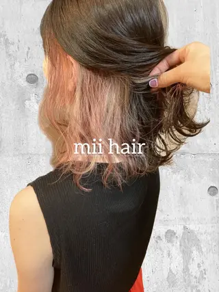 ミディアム カラー Miku❇️ フェイスレイヤーのヘアスタイル