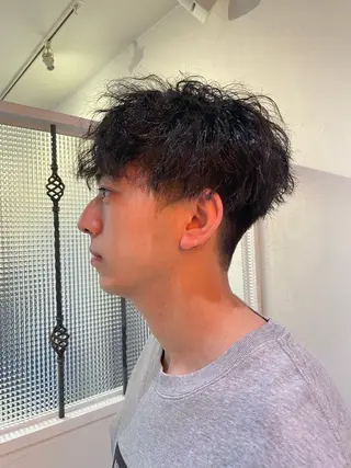 パーマ メンズ Men's hair salon First 中百舌鳥店所属・First なかもず 店 YUKIのヘアスタイル