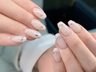 ネイル ココナッツネイル つきえ❄️🫧のネイルデザイン