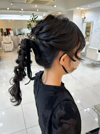 セミロング カラー ヘアアレンジ マツエク・マツパ アイブロウ Noah's　Ark所属・透明感カラー🫧ヘア セット🫧松本菜月の眉毛・アイブロウイメージ