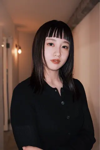 ミディアム カラー KEI gattacaのヘアスタイル